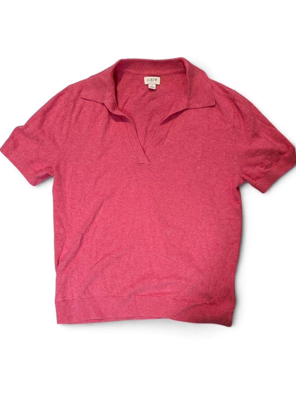 J. Crew Women’s Coral Short-Sleeve Polo Shirt